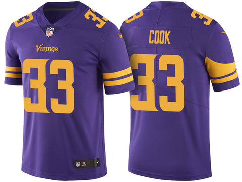 Men's Minnesota Vikings Dalvin Cook Purple Color Rush Limited Jersey