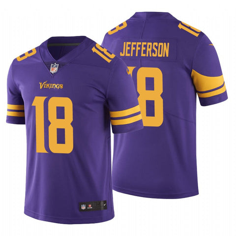 Men's Minnesota Vikings Justin Jefferson Purple Color Rush Limited Jersey