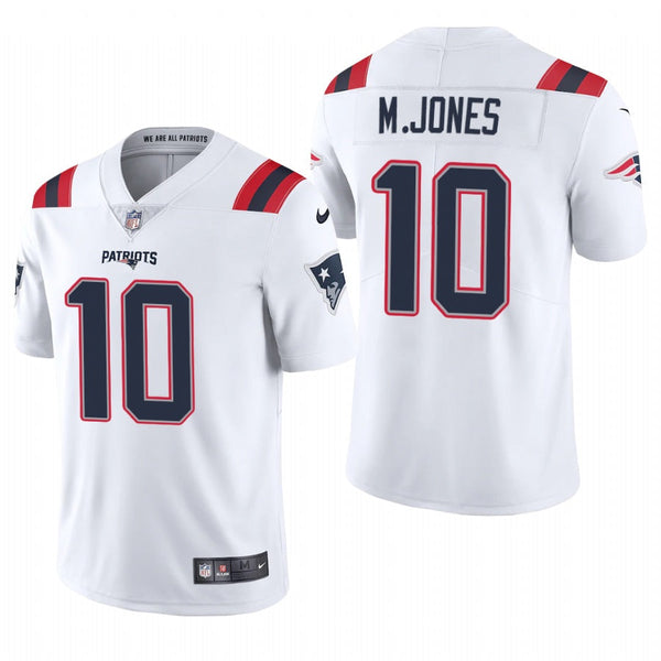 Men's New England Patriots Mac Jones White Limited Jersey