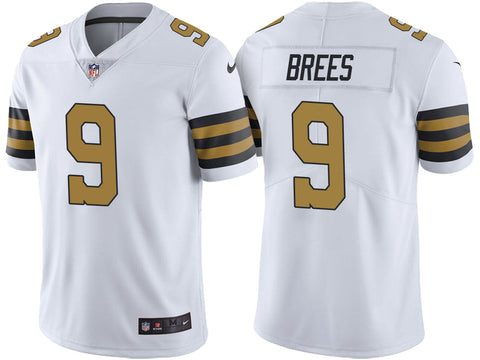 Men's New Orleans Saints Drew Brees White Color Rush Limited Jersey