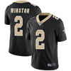 Men's New Orleans Saints Jameis Winston Black Limited Jersey