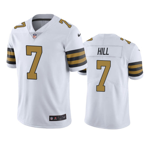 Men's New Orleans Saints Taysom Hill White Color Rush Limited Jersey