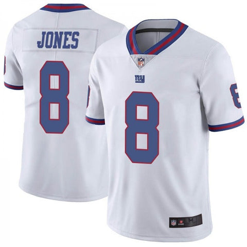 Men's New York Giants Daniel Jones White Color Rush Limited Jersey
