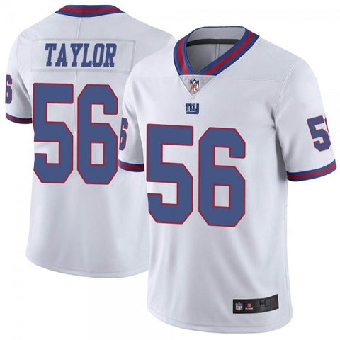 Men's New York Giants Lawrence Taylor White Color Rush Limited Jersey