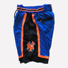 Men's New York Knicks Shorts Blue orange  Knicks Mens Basketball Shorts Stitched