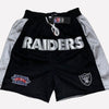 Men's Oakland Raiders Shorts Black, Raiders Mens Basketball Shorts Stitched