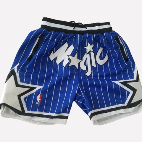 Men's Orlando Magic Shorts blue Magic Mens Basketball Shorts Stitched