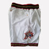 Men's Philadelphia 76ers Shorts White 76ers Mens Basketball Shorts Stitched