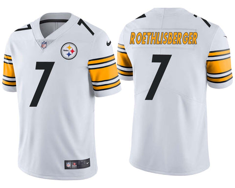 Men's Pittsburgh Steelers Ben Roethlisberger White Limited Jersey