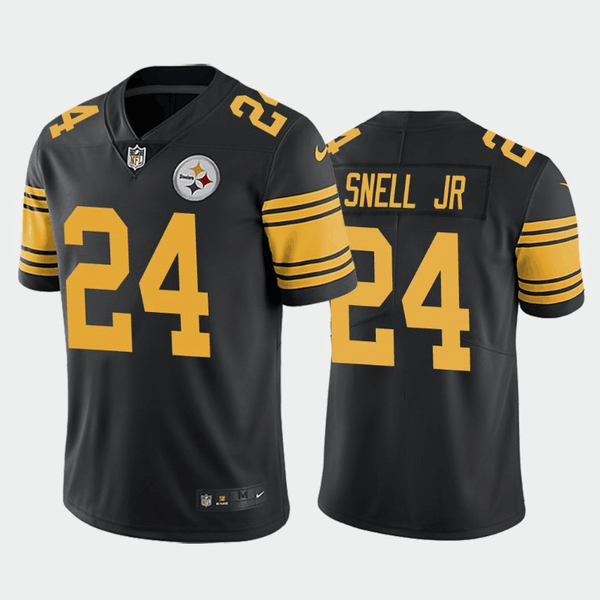 Men's Pittsburgh Steelers Benny Snell Jr Black Color Rush Limited Jersey