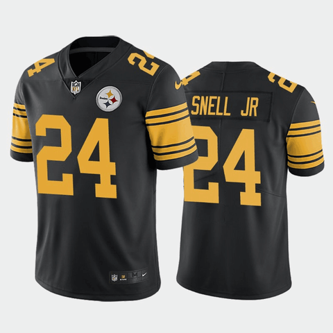 Men's Pittsburgh Steelers Benny Snell Jr Black Color Rush Limited Jersey
