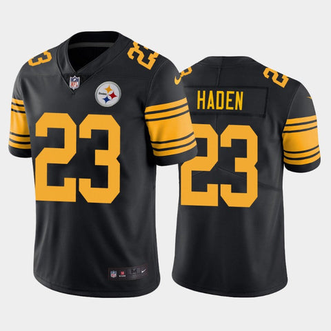 Men's Pittsburgh Steelers Joe Haden Black Color Rush Limited Jersey