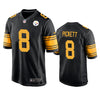 Men's Pittsburgh Steelers Kenny Pickett Black Color Rush Limited Jersey