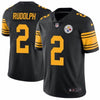 Men's Pittsburgh Steelers Mason Rudolph Black Color Rush Limited Jersey