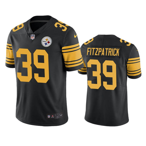 Men's Pittsburgh Steelers Minkah Fitzpatrick Black Color Rush Limited Jersey