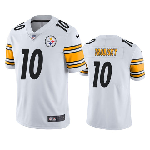 Men's Pittsburgh Steelers Mitchell Trubisky White Limited Jersey