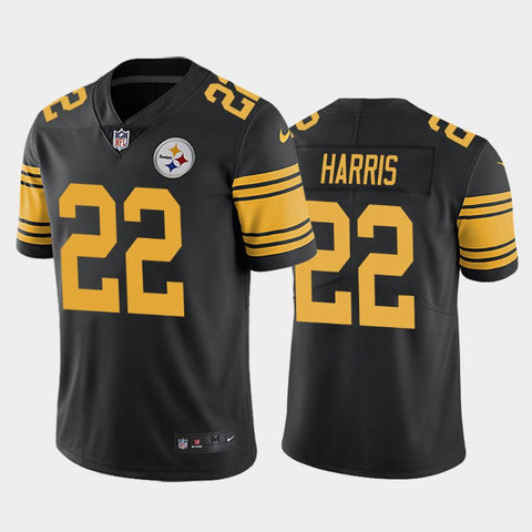Men's Pittsburgh Steelers Najee Harris Black Color Rush Limited Jersey