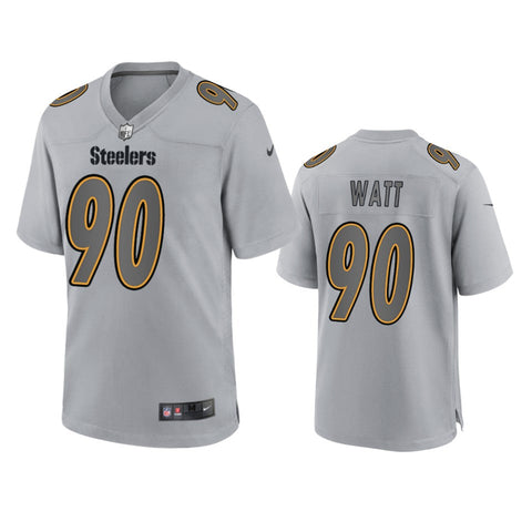 Men's Pittsburgh Steelers T.J. Watt Gray Atmosphere Fashion Limited Jersey