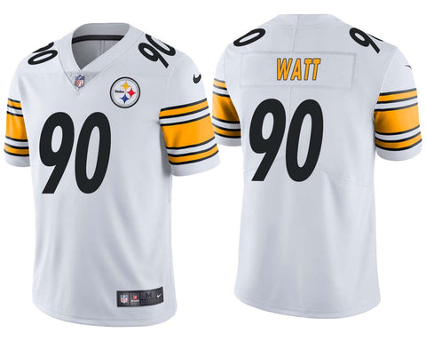 Men's Pittsburgh Steelers T.J. Watt White Limited Jersey