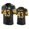 Men's Pittsburgh Steelers Troy Polamalu Black Color Rush Limited Jersey