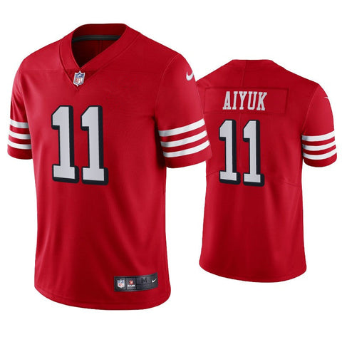 Men's San Francisco 49ers Brandon Aiyuk Scarlet Alternate Limited Jersey