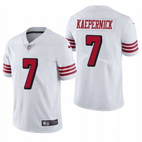 Men's San Francisco 49ers Colin Kaepernick White Color Rush Limited Jersey