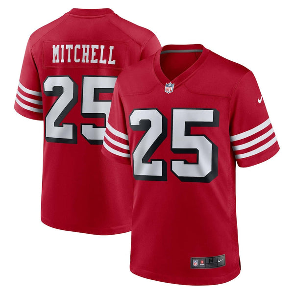 Men's San Francisco 49ers Elijah Mitchell Scarlet Alternate Limited Jersey