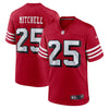 Men's San Francisco 49ers Elijah Mitchell Scarlet Alternate Limited Jersey