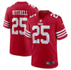 Men's San Francisco 49ers Elijah Mitchell Scarlet Limited Jersey