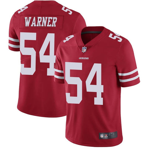 Men's San Francisco 49ers Fred Warner Scarlet Limited Jersey