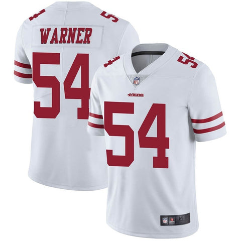 Men's San Francisco 49ers Fred Warner White Limited Jersey