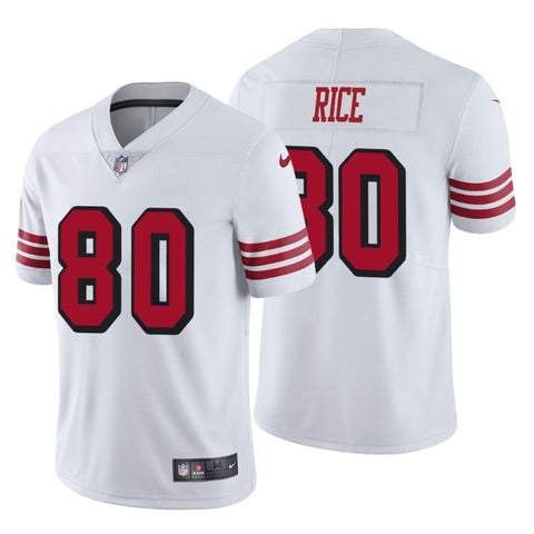 Men's San Francisco 49ers Jerry Rice White Color Rush Limited Jersey