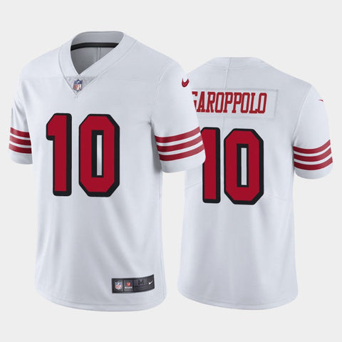 Men's San Francisco 49ers Jimmy Garoppolo White Color Rush Limited Jersey