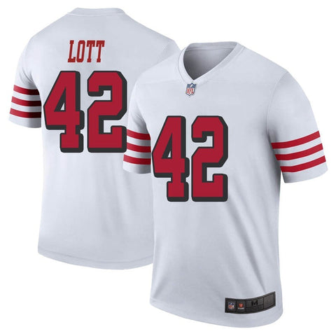 Men's San Francisco 49ers Ronnie Lott White Color Rush Limited Jersey