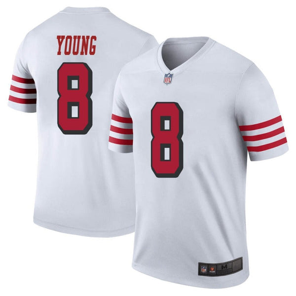 Men's San Francisco 49ers Steve Young White Color Rush Limited Jersey