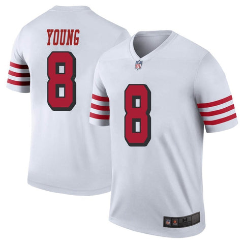 Men's San Francisco 49ers Steve Young White Color Rush Limited Jersey