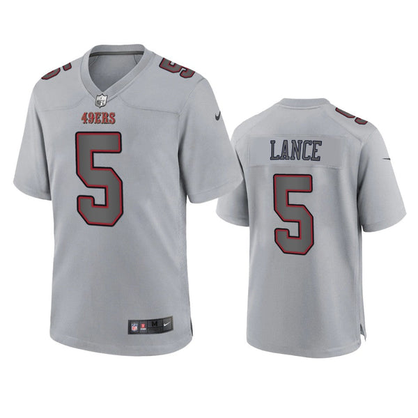 Men's San Francisco 49ers Trey Lance Gray Atmosphere Fashion Limited Jersey