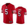 Men's San Francisco 49ers Trey Lance Scarlet Alternate Limited Jersey