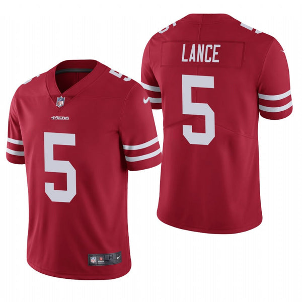 Men's San Francisco 49ers Trey Lance Scarlet Limited Jersey