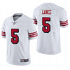 Men's San Francisco 49ers Trey Lance White Color Rush Limited Jersey