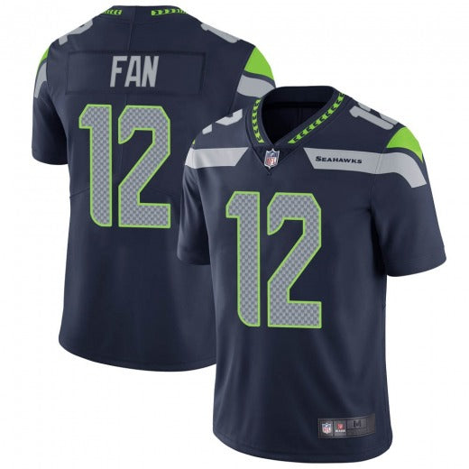 Men's Seattle Seahawks 12th Fan Navy Limited Jersey