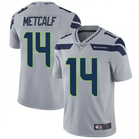 Men's Seattle Seahawks D.K. Metcalf Gray Limited Jersey