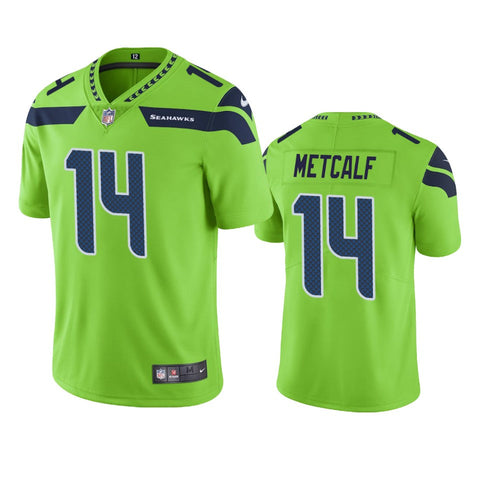 Men's Seattle Seahawks D.K. Metcalf Green Color Rush Limited Jersey
