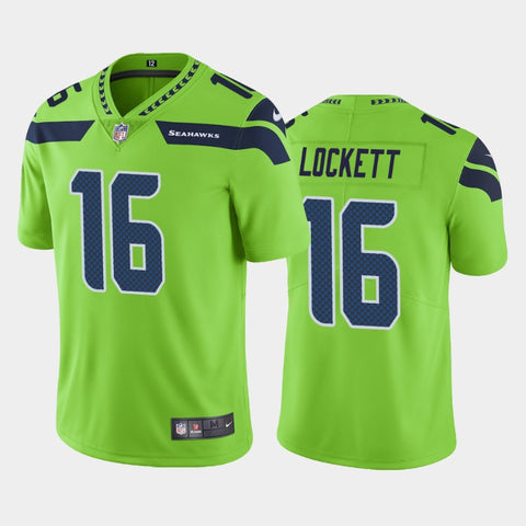 Men's Seattle Seahawks Tyler Lockett Green Color Rush Limited Jersey