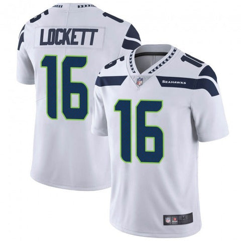 Men's Seattle Seahawks Tyler Lockett White Limited Jersey