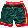 Men's Seattle Supersonics Green,Supersonics Mens Basketball Shorts Stitched