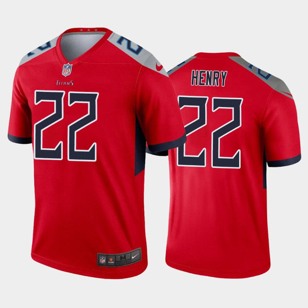 Men's Tennessee Titans Derrick Henry Red Inverted Limited Jersey