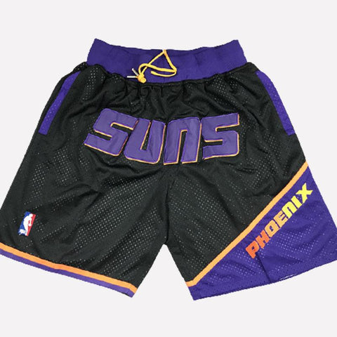 Men's phoenix suns Shorts Black, suns Mens Basketball Shorts Stitched