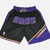 Men's phoenix suns Shorts Black, suns Mens Basketball Shorts Stitched