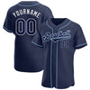 Men's Custom Navy Authentic Baseball Jersey